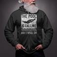 Swimming Swimmer Swim The Pool Is Calling Vintage Zip Up Hoodie
