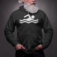 Swimming Symbol Zip Up Hoodie Swimming Symbol Zip Up Hoodie