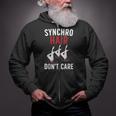 Synchronized Swimming Art For Men Women Synchronized Swim Zip Up Hoodie