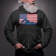 USA Flag Swimmer Swimming Sport Athlete Swim Swimming Zip Up Hoodie USA Flag Swimmer Swimming Sport Athlete Swim Swimming Zip Up Hoodie