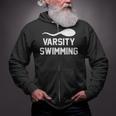Varsity Swimming For Men Women Zip Up Hoodie Varsity Swimming For Men Women Zip Up Hoodie
