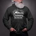 World's Best Swimming Instructor Teacher Coach Swim Men Women Kids Zip Up Hoodie