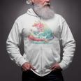 Canoe Bear Canoeing Raglan Baseball Tee Zip Up Hoodie