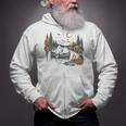 Canoe Ghost Camping Ghost Lake Halloween Spooky Fall Camping Zip Up Hoodie