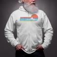 Canoes-Rowing Canoe-Rower Canoeing-Canoeist Vintage Canoes Raglan Baseball Tee Zip Up Hoodie