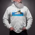 Cat Swimming Pool Zip Up Hoodie Cat Swimming Pool Zip Up Hoodie