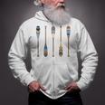 Colorful Painted Oars Paddle Nautical CanoeShirt Zip Up Hoodie Colorful Painted Oars Paddle Nautical CanoeShirt Zip Up Hoodie