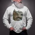 Lakeside Canoe Cabin Escape Scene Raglan Baseball Tee Zip Up Hoodie Lakeside Canoe Cabin Escape Scene Raglan Baseball Tee Zip Up Hoodie