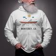 Monterey California Kayak Canoe Paddling Outdoor Zip Up Hoodie Monterey California Kayak Canoe Paddling Outdoor Zip Up Hoodie