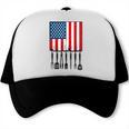 American Flag BBQ 4th July BBQ Dad Joke Grill Dad Trucker Cap, trending gift