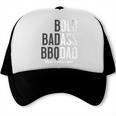 Bold Badass BBQ Dad Gag Fathers Day Husband Birthday Comfort Colors Crop Top Trucker Cap, trending gift