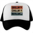 Grillin' Chillin' Refillin' Retro BBQ Dad Premium Tri-Blend Trucker Cap, trending gift Grillin' Chillin' Refillin' Retro BBQ Dad Premium Tri-Blend Trucker Cap, trending gift