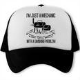 I'm Just A Mechanic With A Smoking Problem Grilling BBQ Dads Trucker Cap, trending gift I'm Just A Mechanic With A Smoking Problem Grilling BBQ Dads Trucker Cap, trending gift