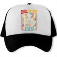 Retro Camping BBQ Dad GrillMaster Fathers Day Outfit Trucker Cap, trending gift