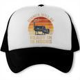 Women's BBQ Dad Smoker Brisket Barbecue Retro Sunset Vintage Trucker Cap, trending gift