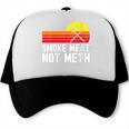 Women's Smoke Meat Not Meth Grilled BBQ Dad Brisket Grilling Trucker Cap, trending gift