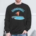 Cannonball Swimming Pool Fun Diving Diver Swimmer Cool Sweatshirt Gifts for Old Men