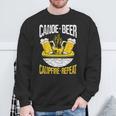 Canoe Beer Campfire Repeat Kayak Canoe Sweatshirt Gifts for Old Men