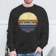 Canoe Canoeing Vintage Sunset Sweatshirt Gifts for Old Men