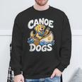 Canoe Dogs Golden Retriever Paddling Graphic Sweatshirt Gifts for Old Men