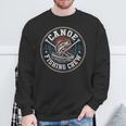 Canoe Fishing Crew Vintage Bass Paddles Sweatshirt Gifts for Old Men