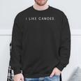 I Like Canoes Minimalist Statement Sweatshirt Gifts for Old Men