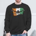 Cool Ireland Flag Vintage Irish Flag Swimmer Fly Swimming Sweatshirt Gifts for Old Men