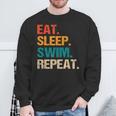 Eat Sleep Swim Repeat Pool Swimmer Water Polo Swimming Sweatshirt Gifts for Old Men Eat Sleep Swim Repeat Pool Swimmer Water Polo Swimming Sweatshirt Gifts for Old Men