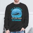 Here's To Swimming With Bow Legged Women Swimming Sweatshirt Gifts for Old Men