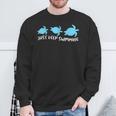 Just Keep Swimming Sea Turtle Swimmer Swim Team Coach Sweatshirt Gifts for Old Men