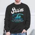 Swim Coach Swimming Lesson Sport Professional Instructor Sweatshirt Gifts for Old Men