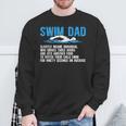Swim Dad Definition Swimming Dad Of A Swimmer Father Sweatshirt Gifts for Old Men