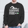 Swim Slogan Funny Swimming Mode On Swim Sweatshirt Gifts for Old Men Swim Slogan Funny Swimming Mode On Swim Sweatshirt Gifts for Old Men