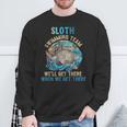 Swimmer Swim Sloth Swimming Team Retro Sweatshirt Gifts for Old Men Swimmer Swim Sloth Swimming Team Retro Sweatshirt Gifts for Old Men