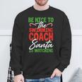 Swimming Coach Christmas Xmas Swimming Santa Sweatshirt Gifts for Old Men Swimming Coach Christmas Xmas Swimming Santa Sweatshirt Gifts for Old Men
