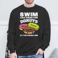 Swimming Donut Men Women Swimmer Sports Athlete Sweatshirt Gifts for Old Men Swimming Donut Men Women Swimmer Sports Athlete Sweatshirt Gifts for Old Men