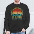 Never Underestimate An Old Man With a Canoe Retro Sleeveless Sweatshirt Gifts for Old Men Never Underestimate An Old Man With a Canoe Retro Sleeveless Sweatshirt Gifts for Old Men