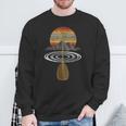Vintage Retro Canoe Paddle & Mountains Rafting Sweatshirt Gifts for Old Men