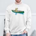 Canadian Canoe Yoke Canoeing Raglan Baseball Tee Sweatshirt Gifts for Old Men