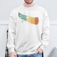 Canoe Canoeing Retro Vintage Sweatshirt Gifts for Old Men