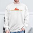 Canoe Canoeing Retro Vintage Canoeing Sweatshirt Gifts for Old Men