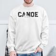 Canoe Canoeing Vintage Canoe Raglan Baseball Tee Sweatshirt Gifts for Old Men