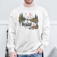 Canoe Ghost Camping Ghost Lake Halloween Spooky Fall Camping Sweatshirt Gifts for Old Men