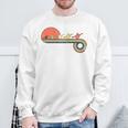 Canoe Retro Vintage Sunset Rainbow Raglan Baseball Tee Sweatshirt Gifts for Old Men