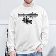 Canoe Silhouette Forest Lake Reflection Sweatshirt Gifts for Old Men Canoe Silhouette Forest Lake Reflection Sweatshirt Gifts for Old Men