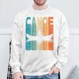 Canoe Vintage Canoeing Retro Canoe Paddling Raglan Baseball Tee Sweatshirt Gifts for Old Men