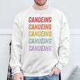 Canoeing Raglan Baseball Tee Sweatshirt Gifts for Old Men
