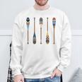 Colorful Painted Oars Paddle Nautical CanoeShirt Sweatshirt Gifts for Old Men Colorful Painted Oars Paddle Nautical CanoeShirt Sweatshirt Gifts for Old Men