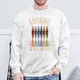 Kayak And Canoe Lake Fun Raglan Baseball Tee Sweatshirt Gifts for Old Men