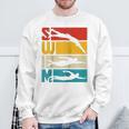 Swim Swimming Vintage Retro Swimmer Raglan Baseball Tee Sweatshirt Gifts for Old Men Swim Swimming Vintage Retro Swimmer Raglan Baseball Tee Sweatshirt Gifts for Old Men